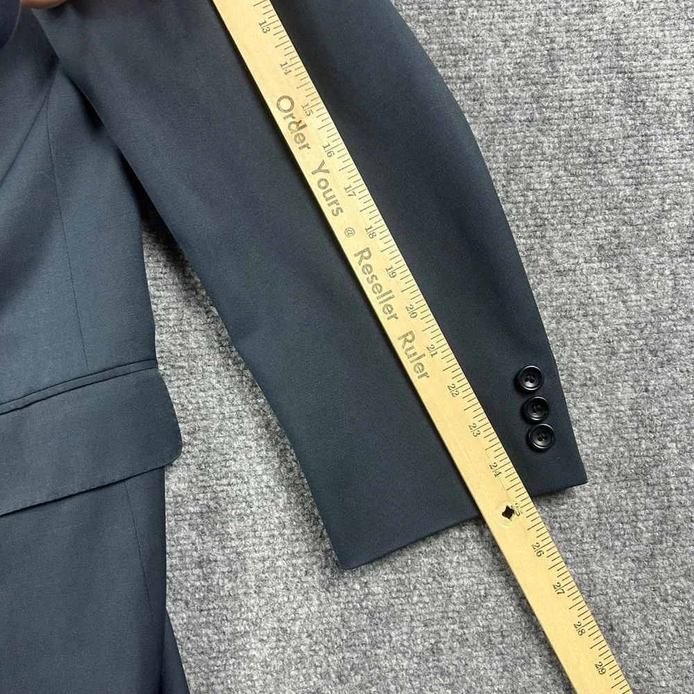 Canali Proposta‎ Blazer Mens 52 L Dark Gray Pure Wool 3-Button Sport Coat Italy